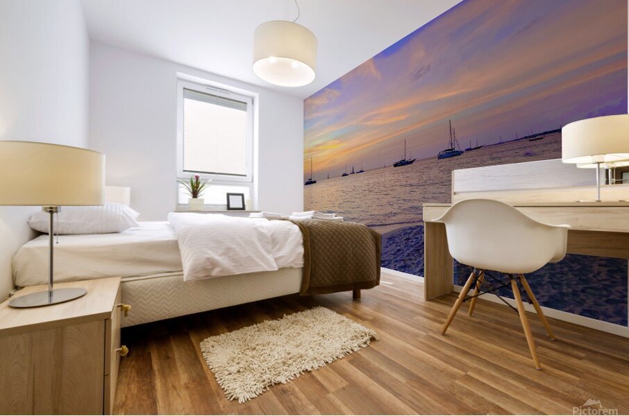 Aruba Sunset Mural print