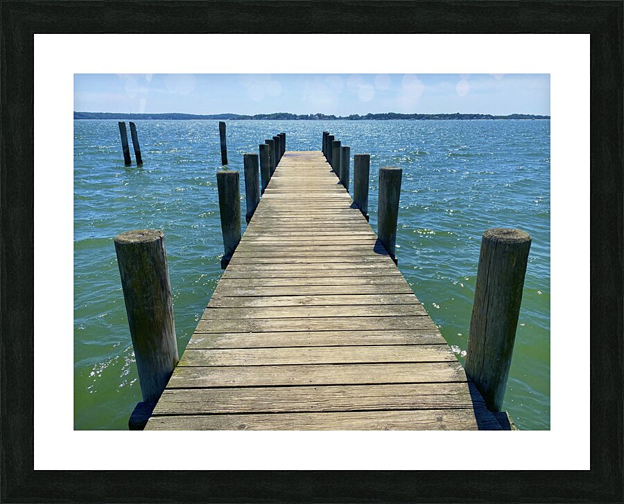The Pier Picture Frame print