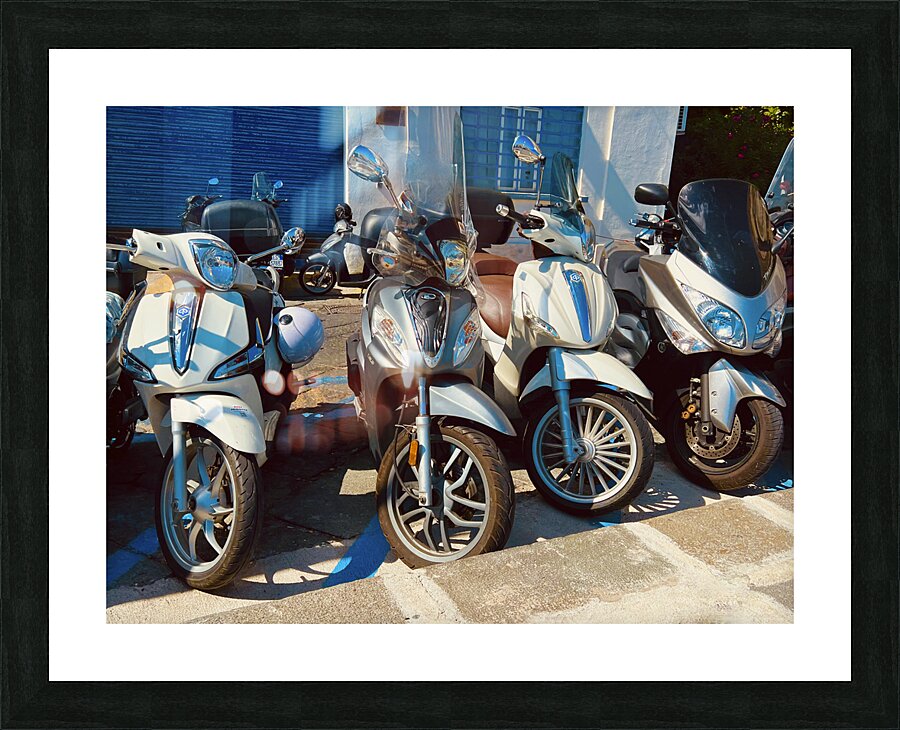 Vespas Picture Frame print