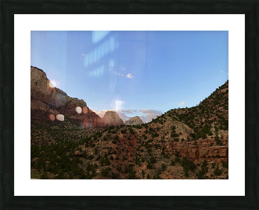Zion At Dusk Picture Frame print