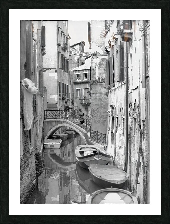 Venice Canal Picture Frame print