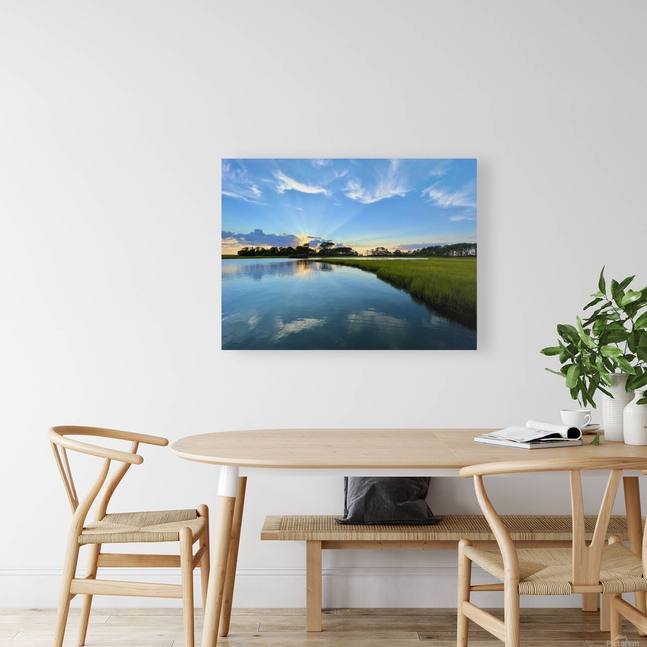 Inlet At Sunset Reproduction