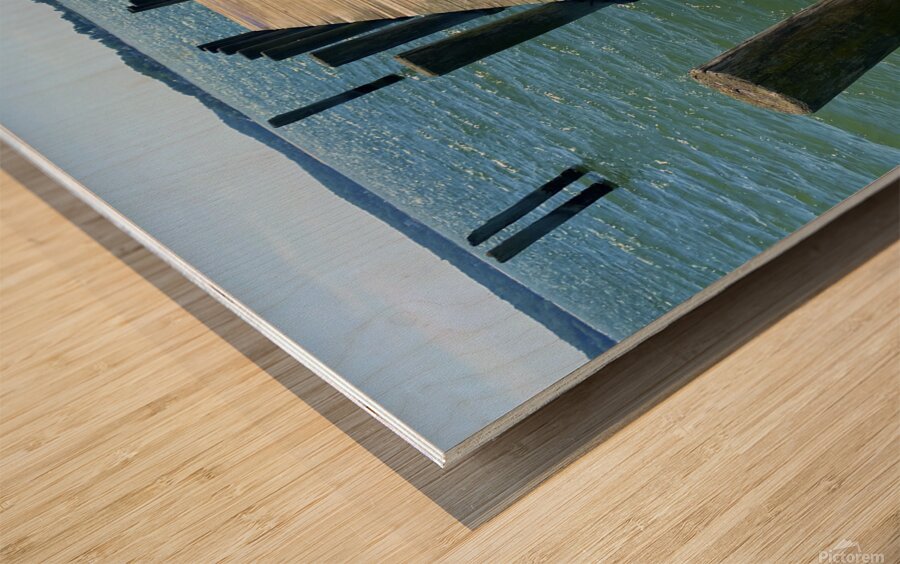 The Pier Wood print