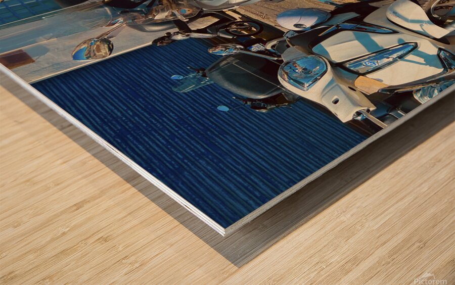 Vespas Wood print