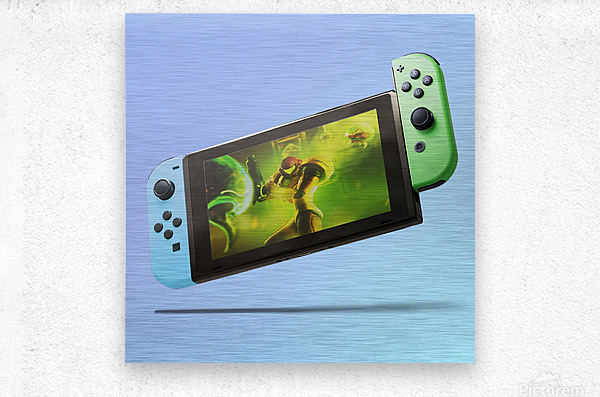 Nintendo Switch Blue Green by CarlosDoesPhoto Wall Art