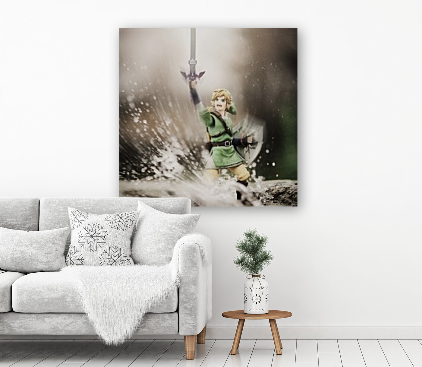 Legend of Zelda - Link in Splash Reproduction