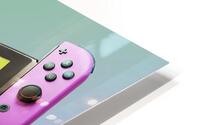 Nintendo Switch Green Pink HD Metal print