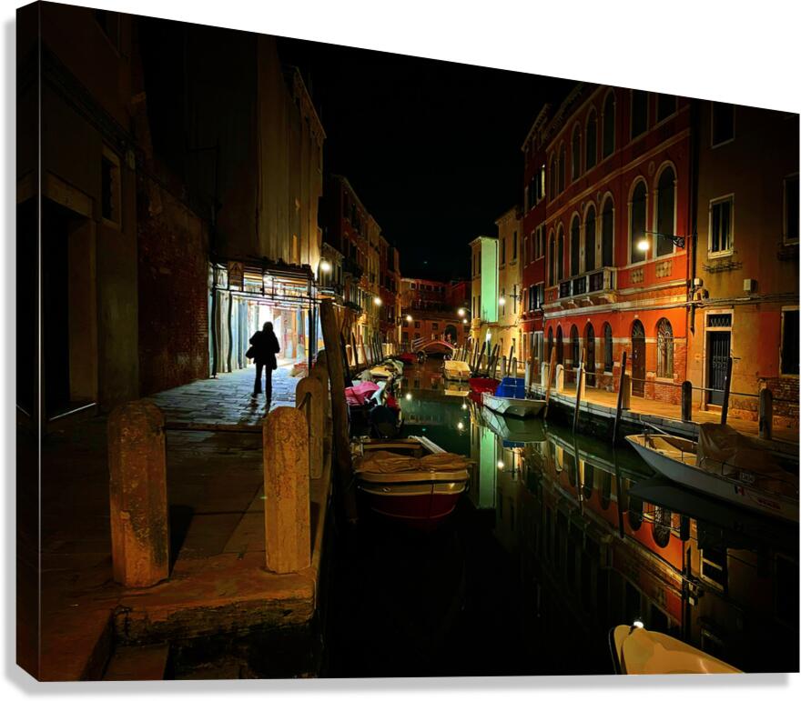 Evening Stroll Venice Canvas Print