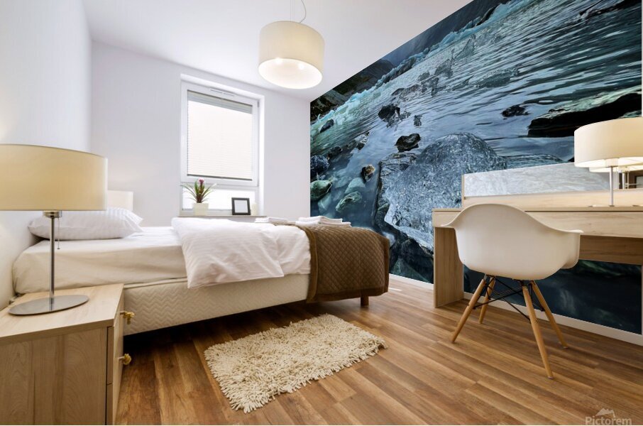 Hooker Glacier Mural print