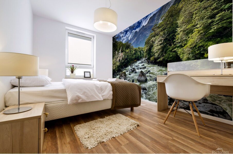 River Raw Mural print