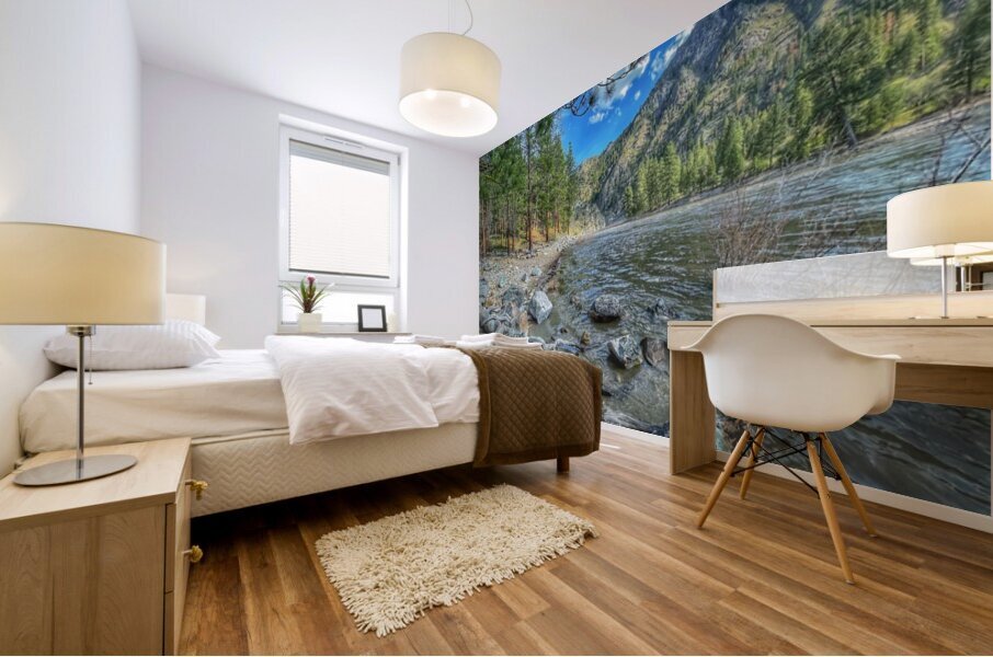 Down river Shoup Mural print