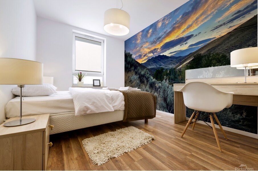 Elk Bend Sunset Mural print