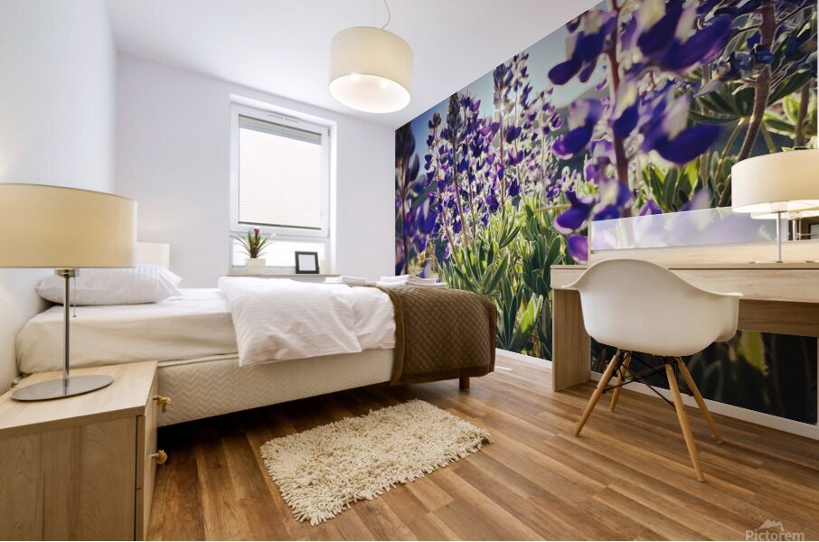 Purple Friends Mural print