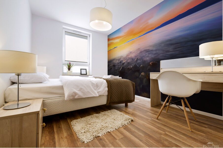 Tahoe Sunset Mural print