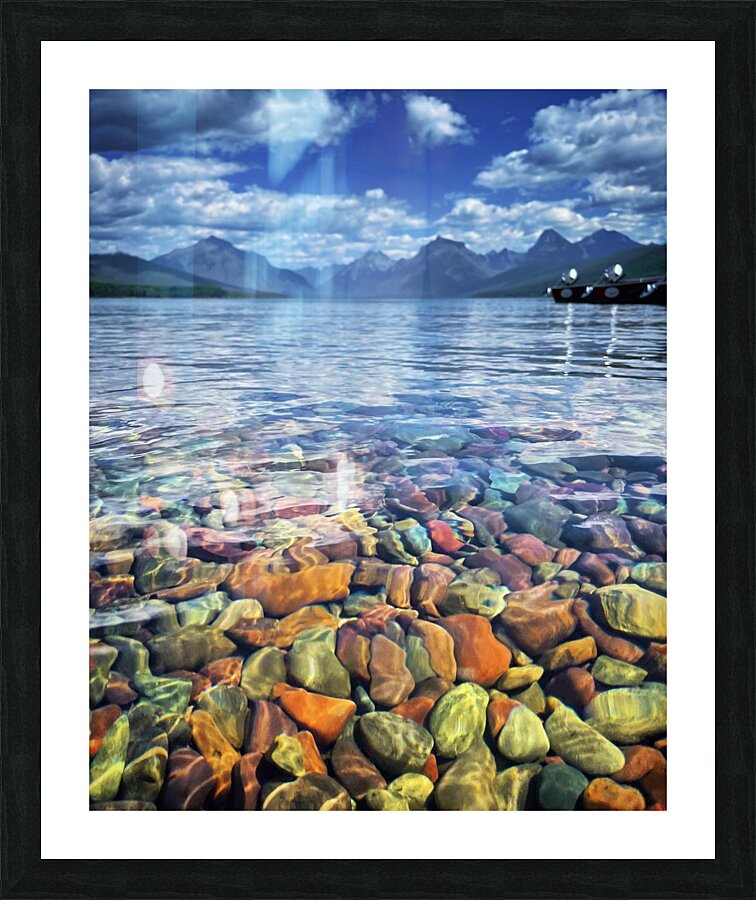 Rainbow Rocks Picture Frame print