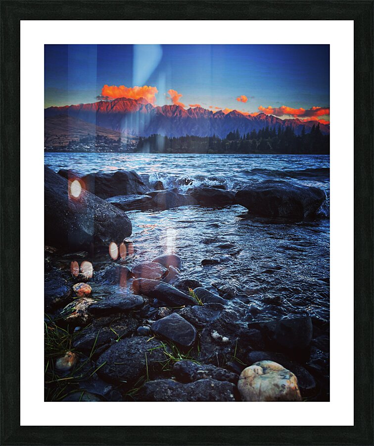 Queenstown Sunset Picture Frame print