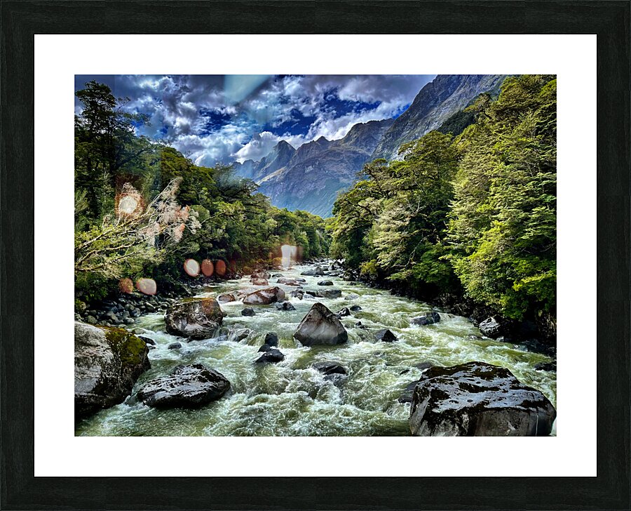 River Raw Picture Frame print
