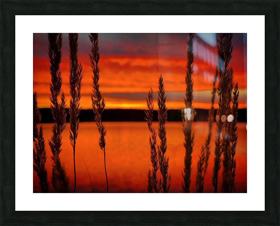 Red Sunset Payette Picture Frame print
