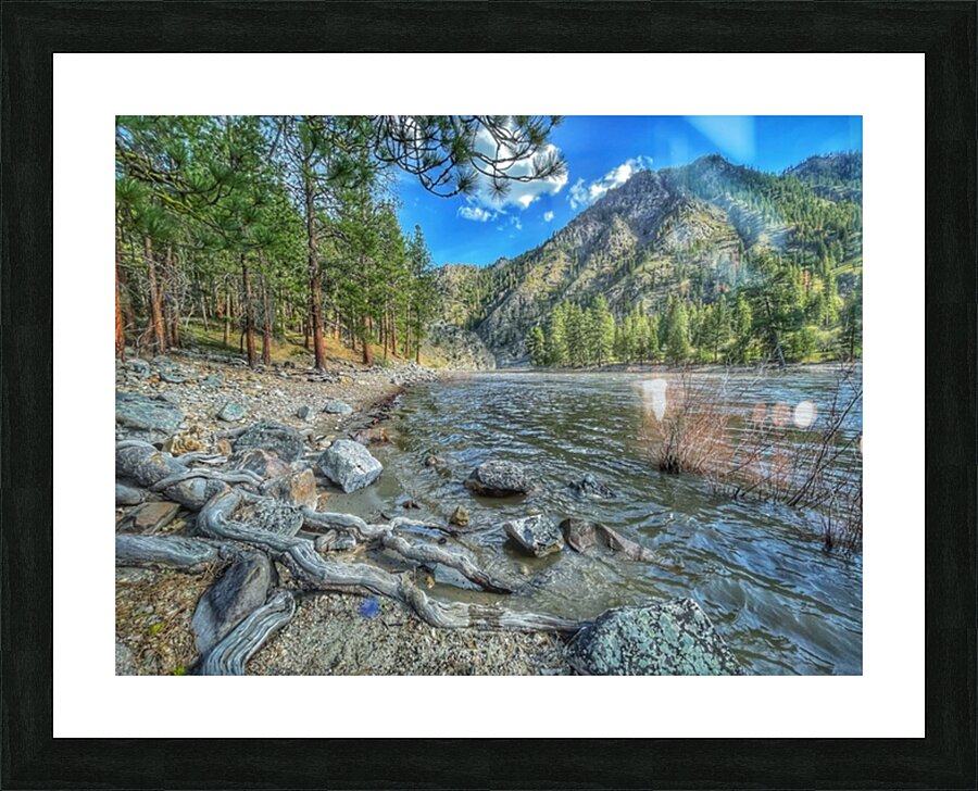 Down river Shoup Picture Frame print