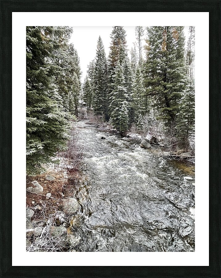 Winter Stream Picture Frame print