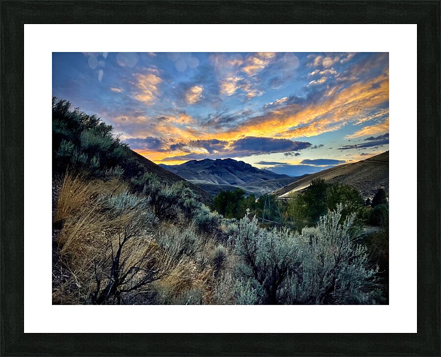 Elk Bend Sunset Picture Frame print