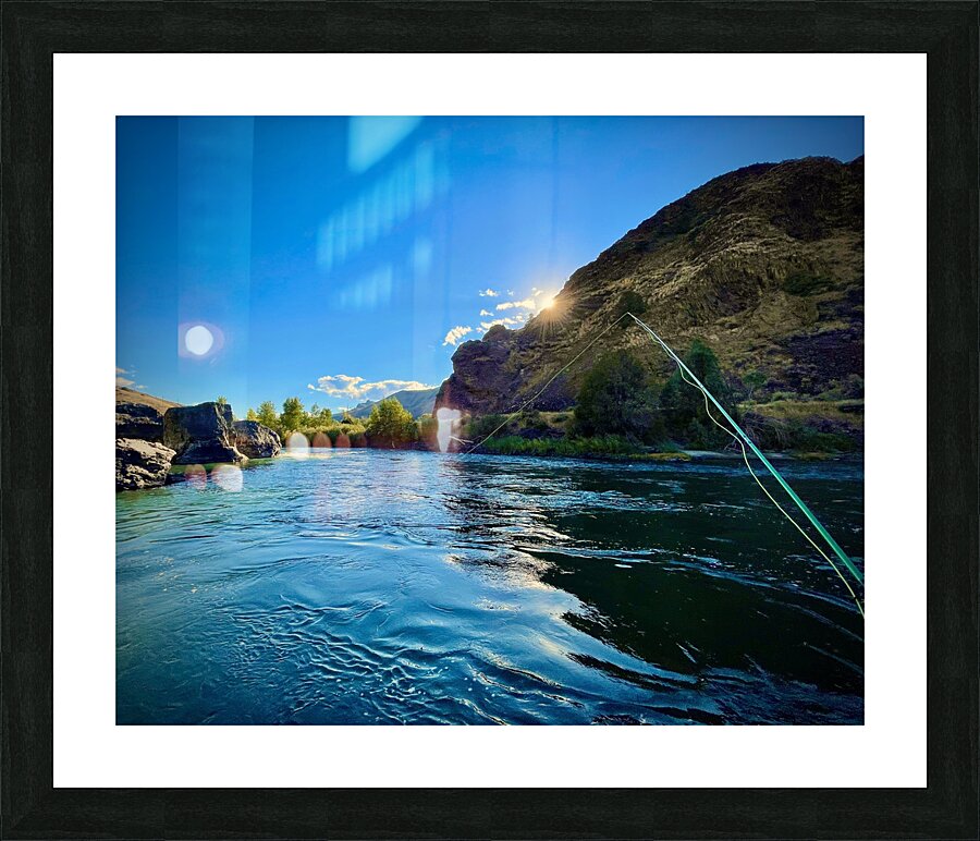Gone Fishing Picture Frame print