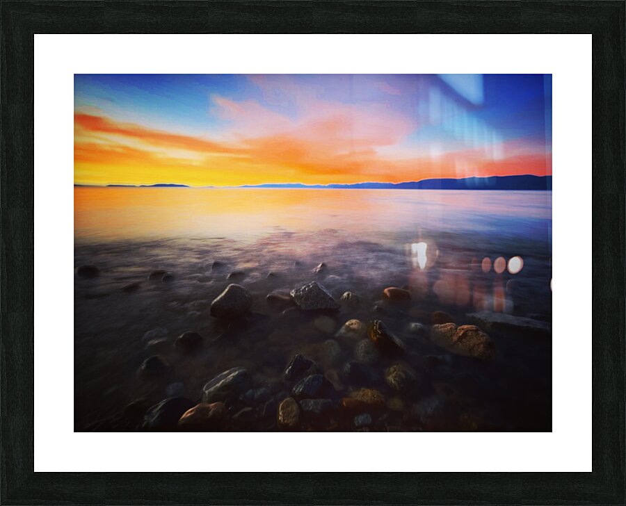 Tahoe Sunset Picture Frame print