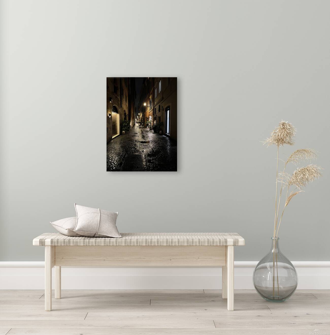 Evening stroll Rome Reproduction