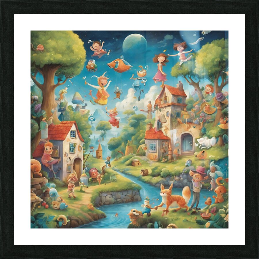  Step into a world of whimsy and wonder wit Picture Frame print