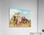 Cadillac Ranch Acrylic Print