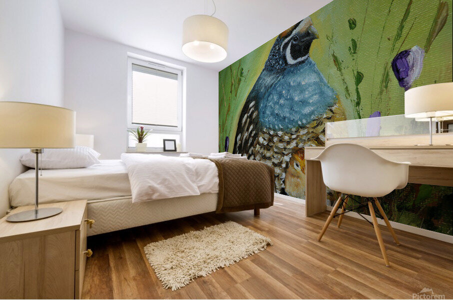 Peek a boo Mural print