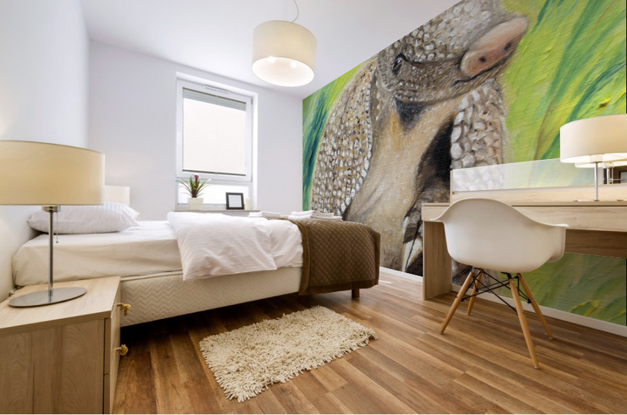 Texas Armadillo Mural print