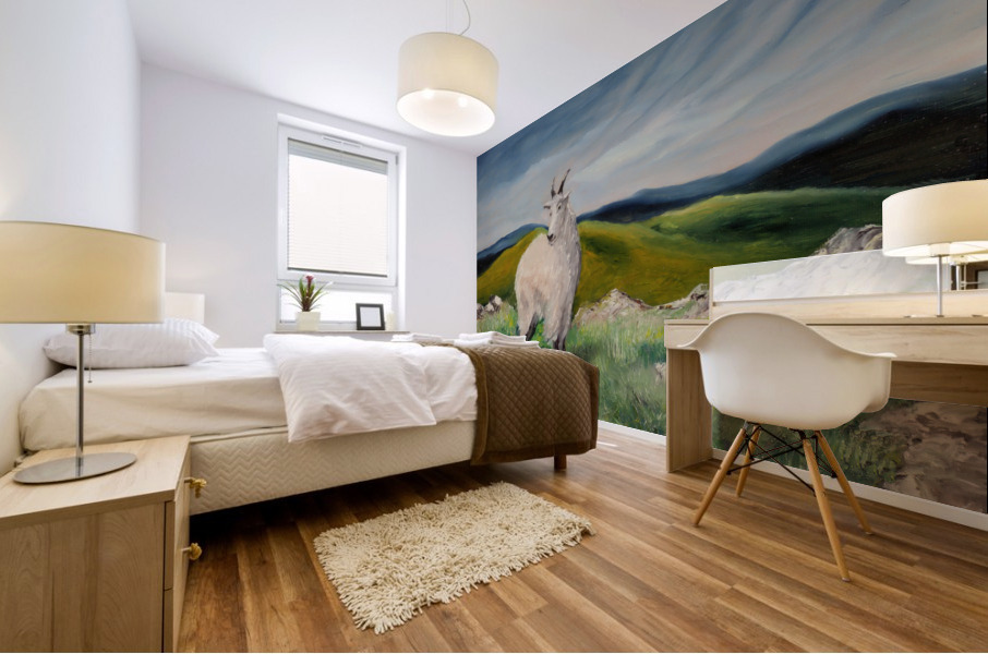 Rocky Mountain Goat Mural print