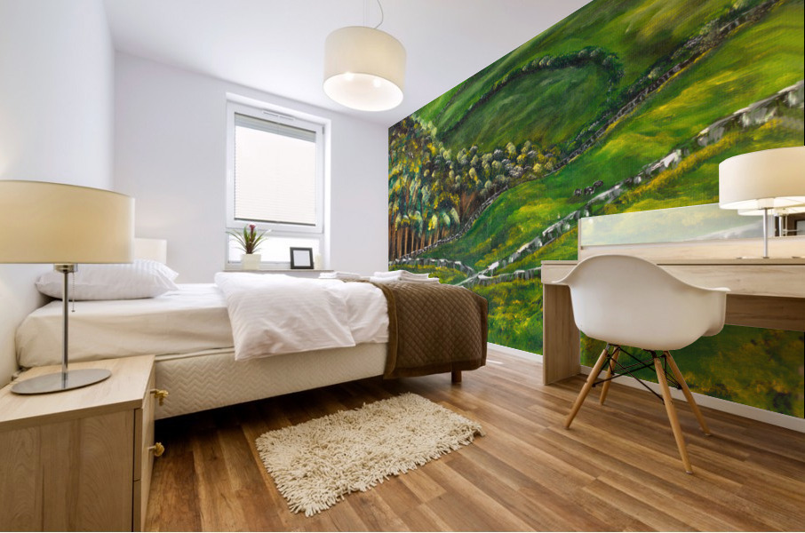 Green Pastures Mural print