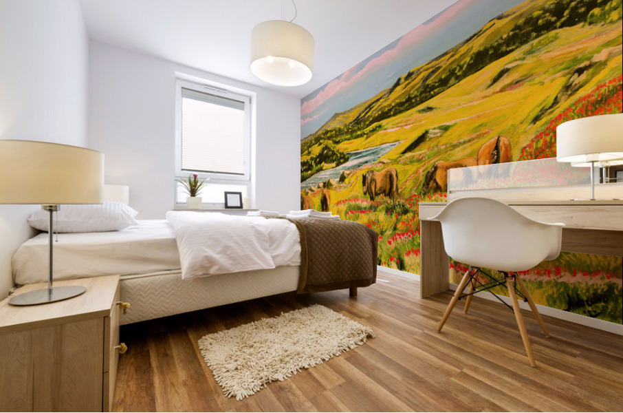 Roaming Free Mural print