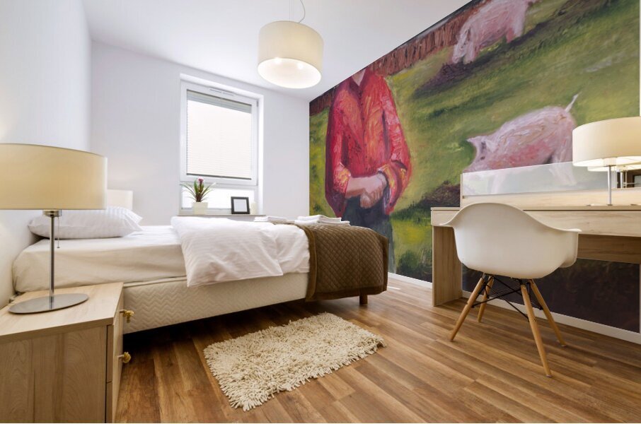 The Pig Farmer Mural print