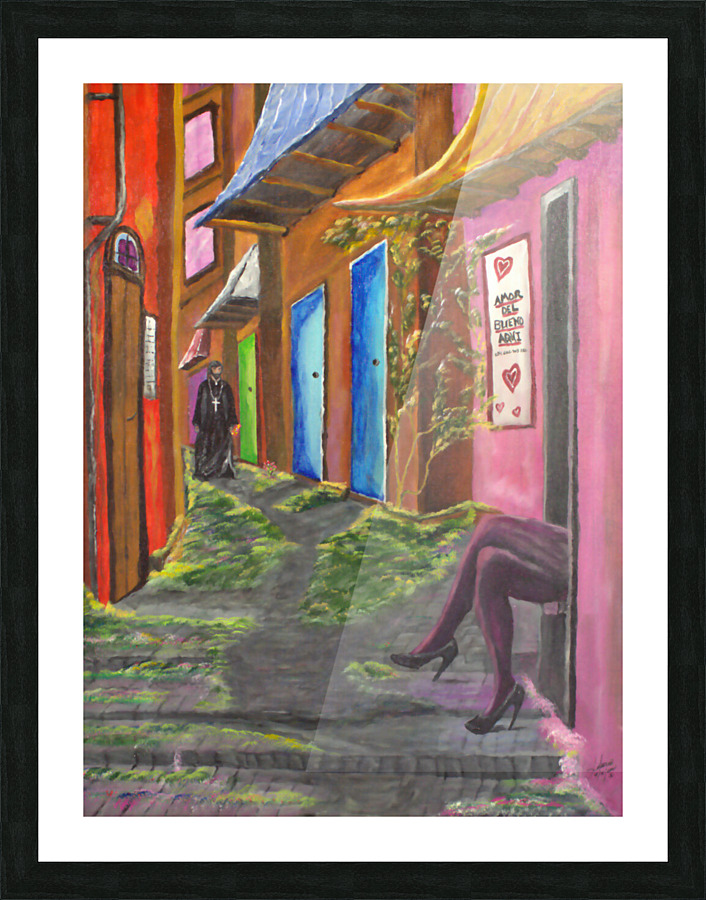 Sunday Stroll Picture Frame print