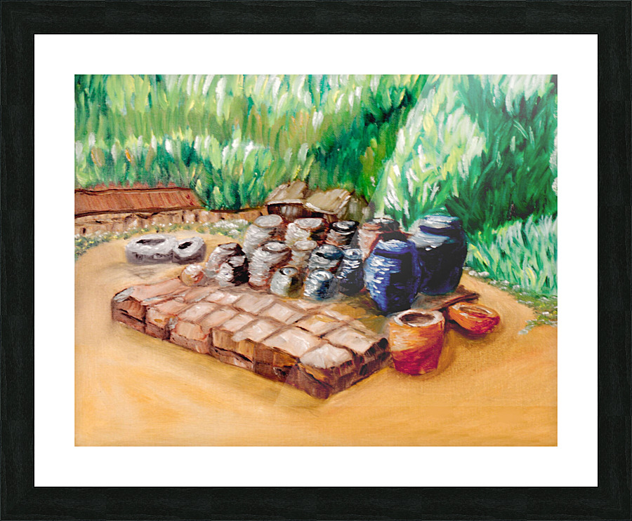 Kimchi Clay Pots Picture Frame print