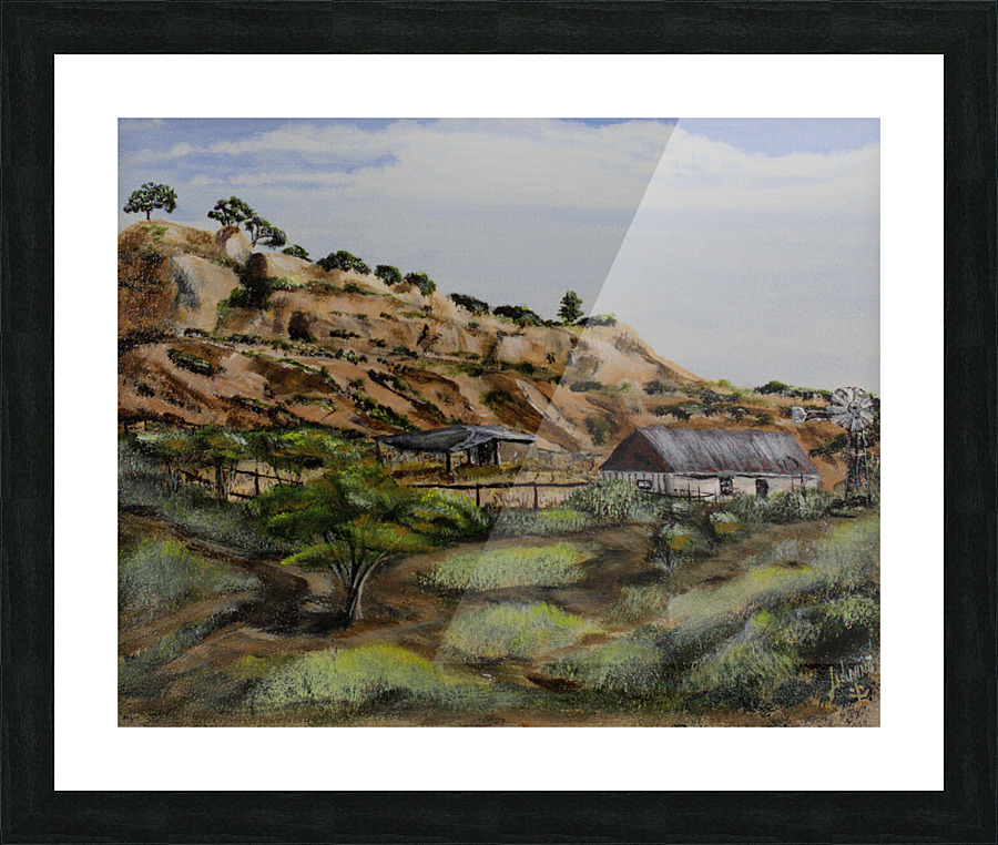 Lone New Mexico Ranch Picture Frame print