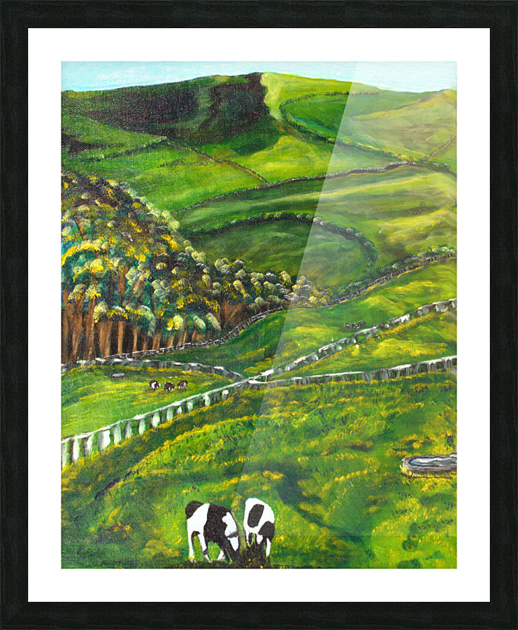 Green Pastures Picture Frame print