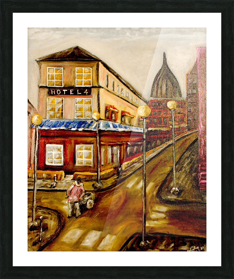 Street Cleaner Picture Frame print