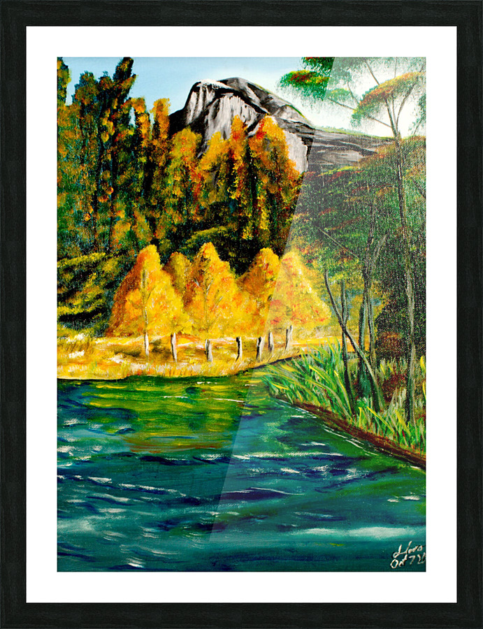 Yellow trees Picture Frame print