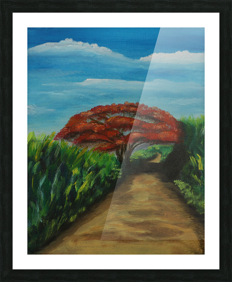 El Flamboyan Picture Frame print