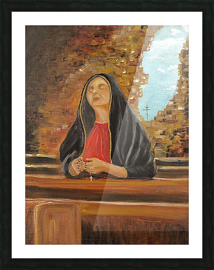 The Prayer Picture Frame print