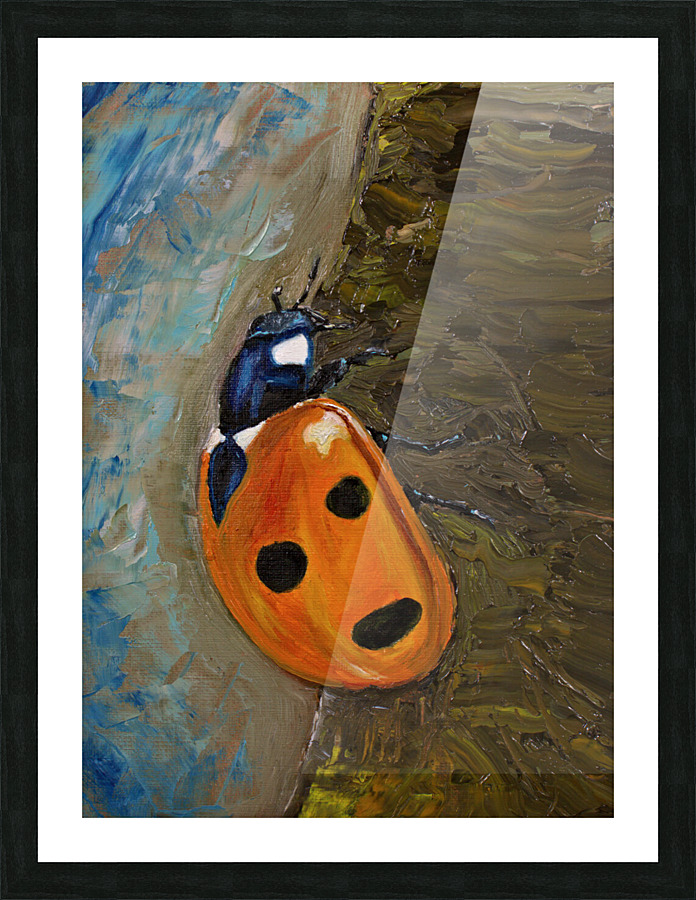 Lady bug Picture Frame print