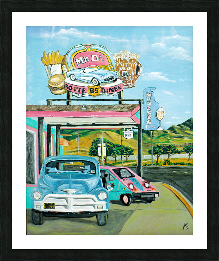 Mr. Dz Route 66 Picture Frame print