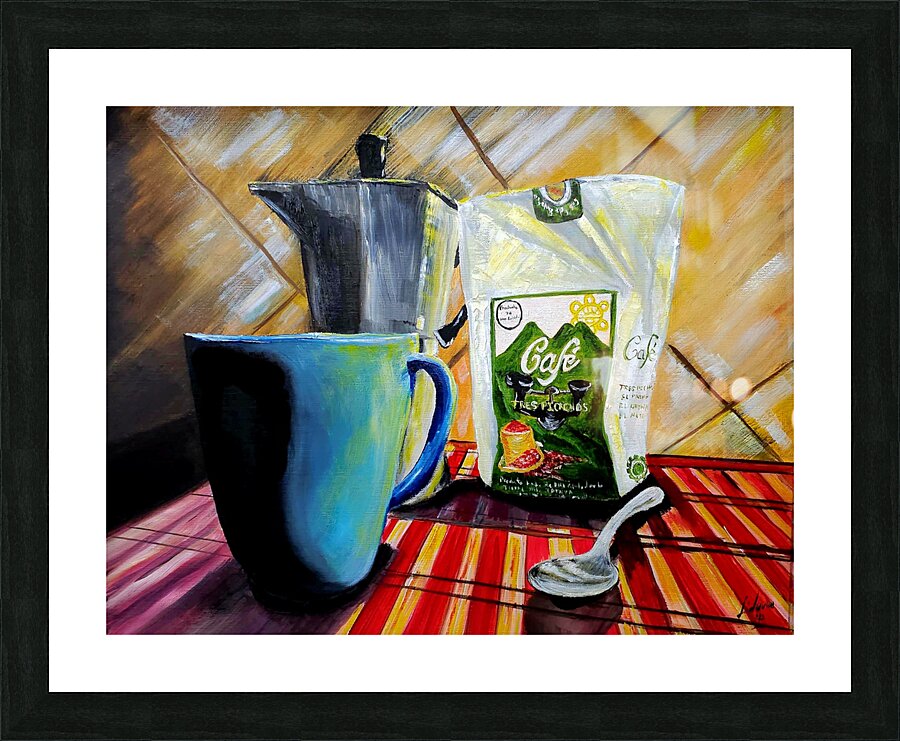 cafe de jayuya Picture Frame print