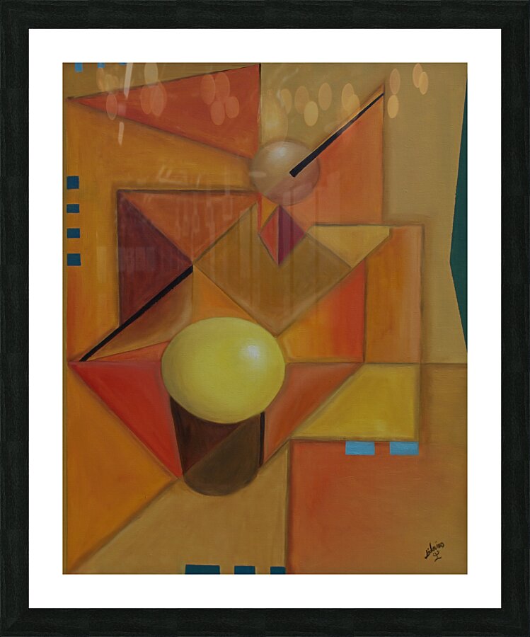 Platonic Solids Picture Frame print