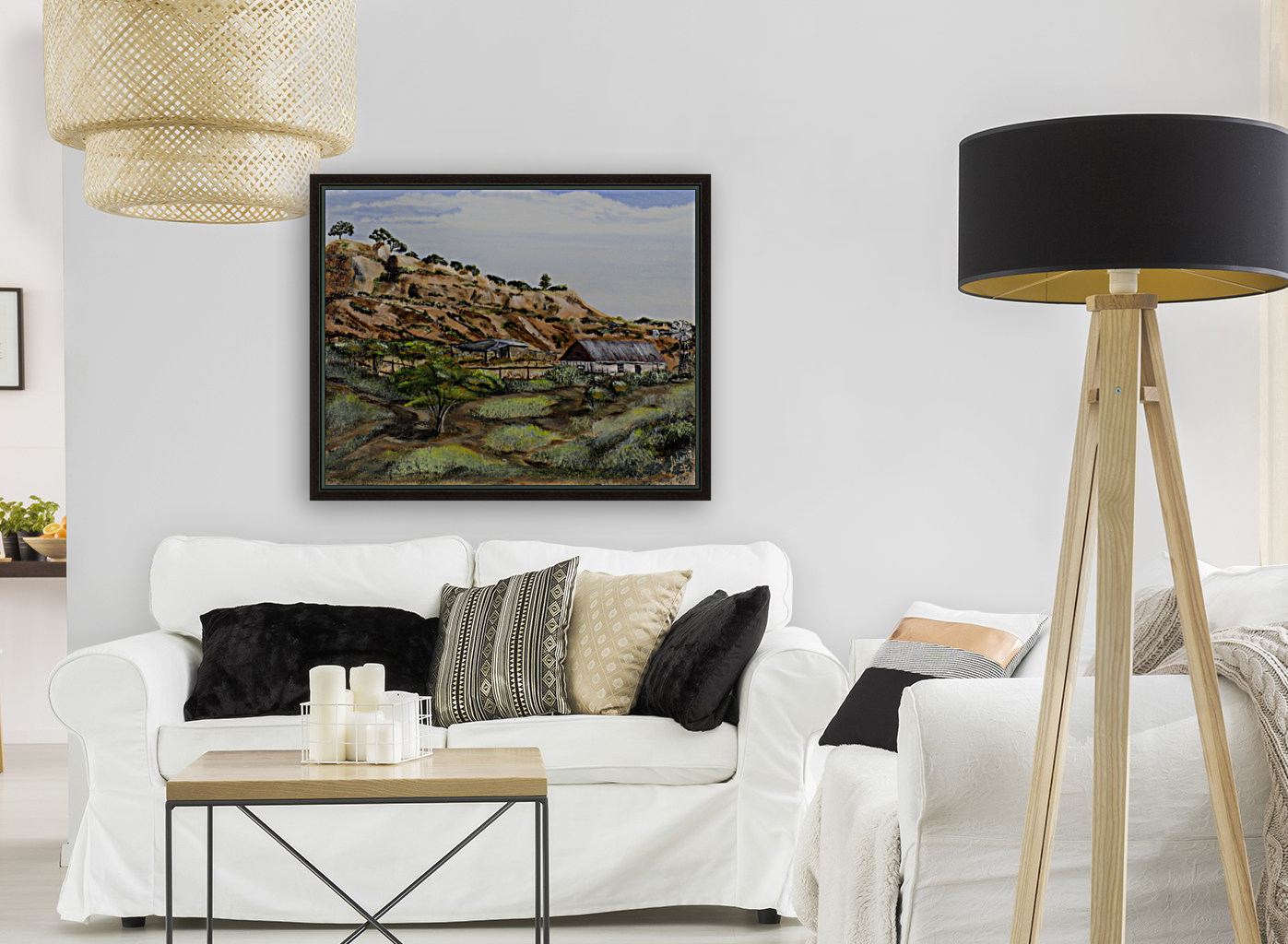 Lone New Mexico Ranch Reproduction