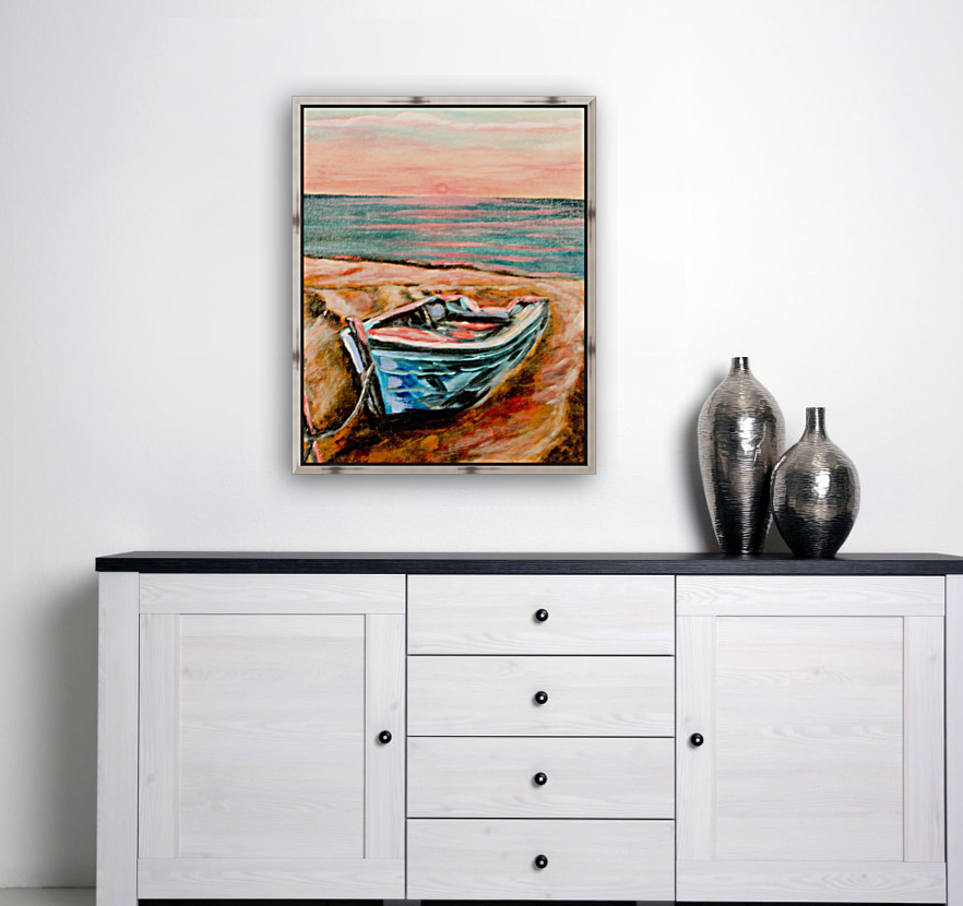 Blue Boat Reproduction